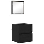 HKH Mueble de Baño con Cajón de Roble - Negro