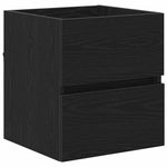 HKH Mueble de Baño con Cajón de Roble - Negro