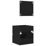 HKH Mueble de Baño con Cajón de Roble - Negro