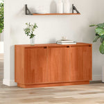 HKH Aparador moderno de madera maciza de pino con 3 puertas - Roble Marrón