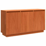HKH Aparador moderno de madera maciza de pino con 3 puertas - Roble Marrón