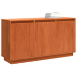 HKH Aparador moderno de madera maciza de pino con 3 puertas - Roble Marrón