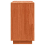 HKH Aparador moderno de madera maciza de pino con 3 puertas - Roble Marrón