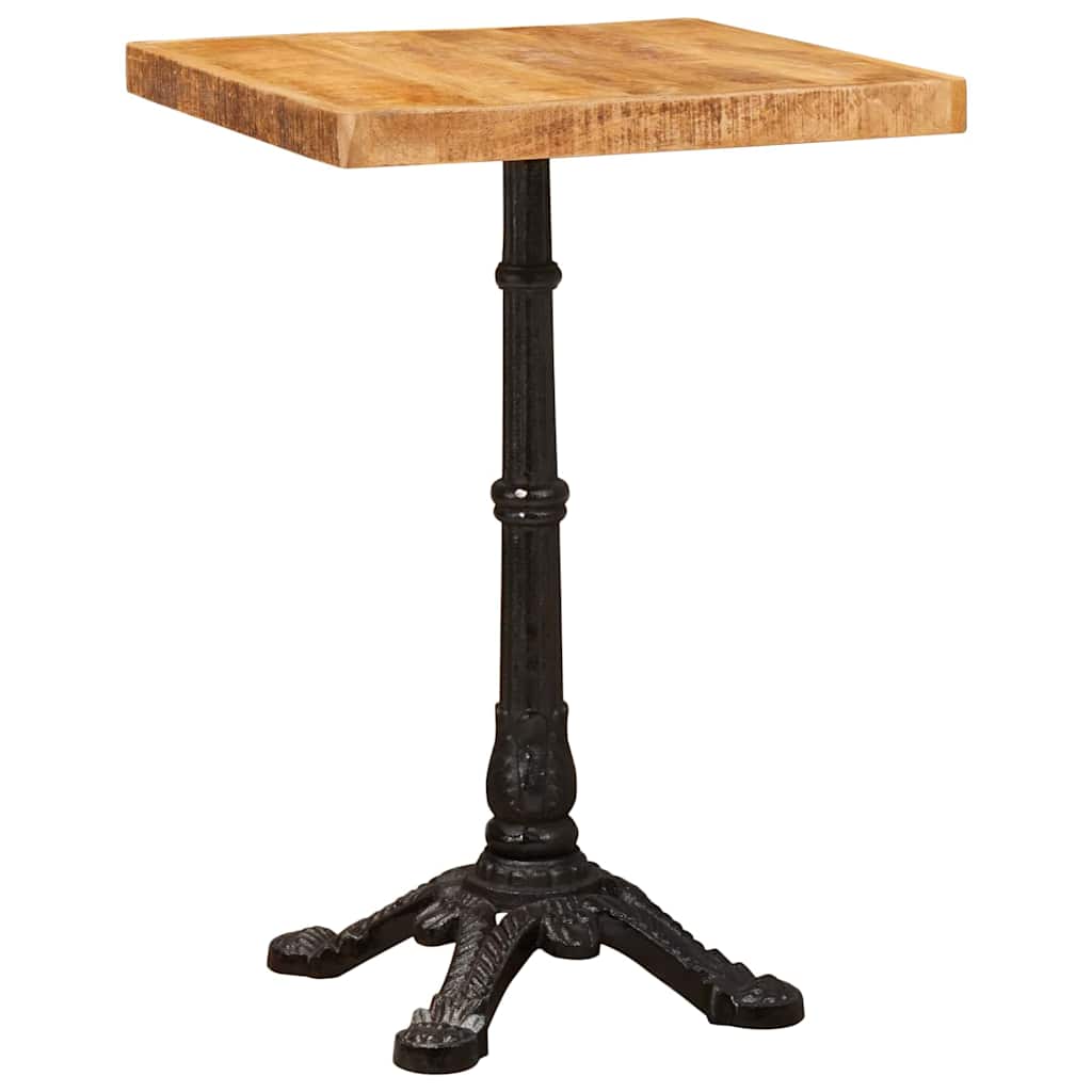 Mesa de bistró HKH marrón de madera maciza de mango