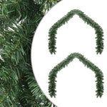 HKH Conjunto de 2 Guirlandas de Natal em PVC - Verde