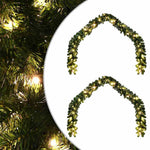 HKH conjunto de 2 Guirlandas de Natal com 600 LED em PVC - Verde