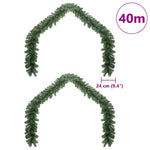 HKH conjunto de 2 Guirlandas de Natal com 600 LED em PVC - Verde