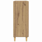 HKH Aparador Moderno en Madera Procesada con 1 Puerta y 3 Cajones - Roble Artesanal