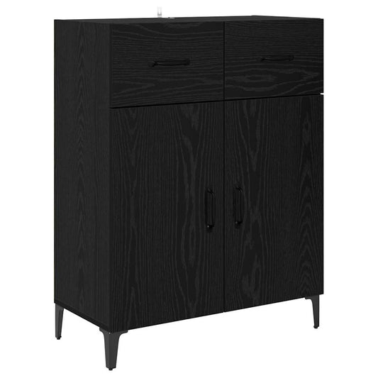Aparador Clásico HKH en Madera Procesada con 2 Puertas y 2 Cajones - Roble Negro