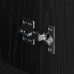 HKH Aparador de madera procesada con 3 puertas - Roble Negro
