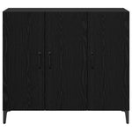 HKH Aparador de madera procesada con 3 puertas - Roble Negro