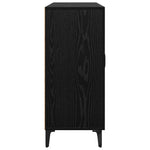 HKH Aparador de madera procesada con 3 puertas - Roble Negro