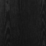 Aparador alto HKH de madera de ingeniería y hierro con 2 puertas - Roble negro