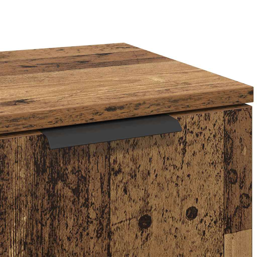 HKH Aparador Moderno de Madera Procesada con 1 Puerta - Madera Antigua