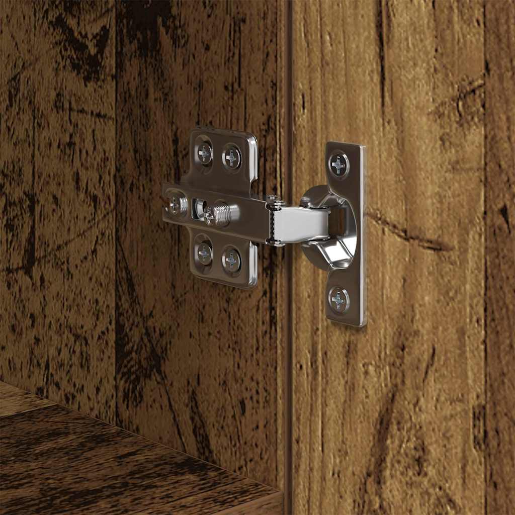 HKH Aparador Moderno de Madera Procesada con 1 Puerta - Madera Antigua