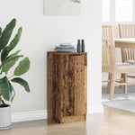HKH Aparador Moderno de Madera Procesada con 1 Puerta - Madera Antigua