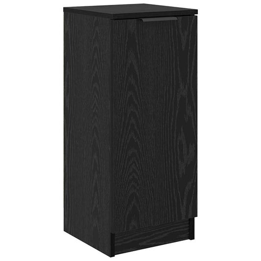 HKH Aparador Moderno de Madera Procesada con 1 Puerta - Roble Negro
