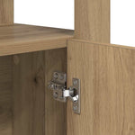HKH Aparador Alto de Madera Procesada con 2 Puertas - Roble Artesano
