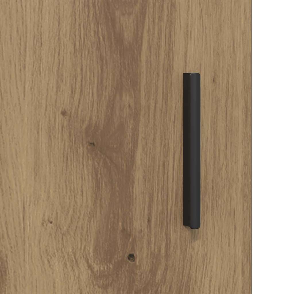 HKH Aparador Alto de Madera Procesada con 2 Puertas - Roble Artesano
