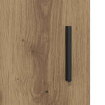 HKH Aparador Alto de Madera Procesada con 2 Puertas - Roble Artesano