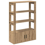 HKH Aparador Alto de Madera Procesada con 2 Puertas - Roble Artesano