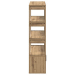 HKH Aparador Alto de Madera Procesada con 2 Puertas - Roble Artesano