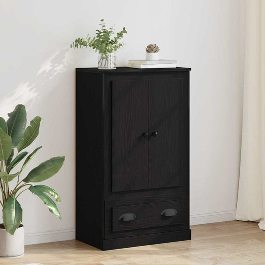HKH Aparador Alto en Madera Procesada con 2 Puertas - Roble Negro