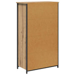 HKH Aparador alto de madera procesada con 4 puertas - Roble artesanal