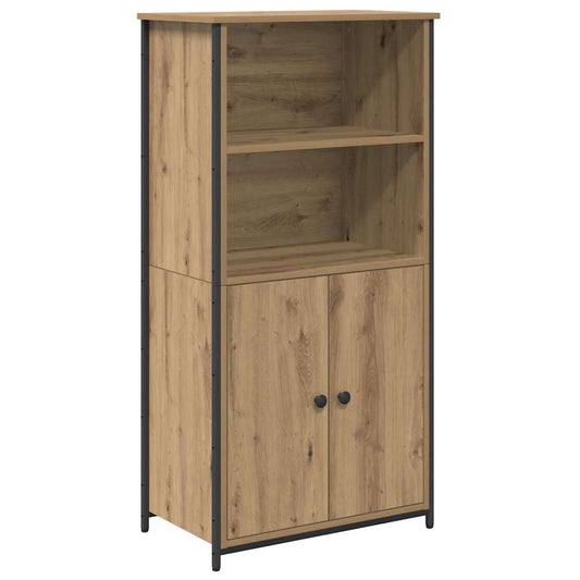 HKH Aparador Alto en Madera Procesada con 2 Puertas - Roble Artesanal