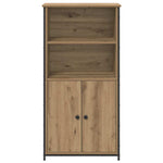 HKH Aparador Alto en Madera Procesada con 2 Puertas - Roble Artesanal