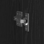 HKH Aparador Alto en Madera Procesada con 2 Puertas - Roble Negro