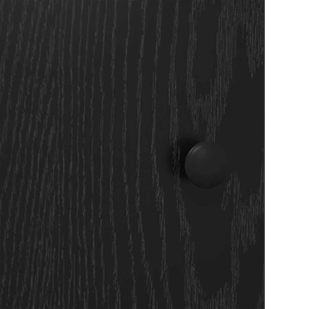 HKH Aparador Alto en Madera Procesada con 2 Puertas - Roble Negro