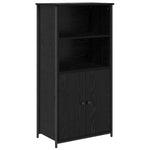 HKH Aparador Alto en Madera Procesada con 2 Puertas - Roble Negro