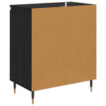 Aparador moderno HKH de madera procesada con 2 puertas - Roble negro