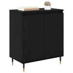 Aparador moderno HKH de madera procesada con 2 puertas - Roble negro