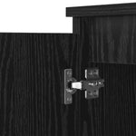 Aparador industrial HKH en madera procesada con 2 puertas - Roble negro