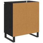 Aparador industrial HKH en madera procesada con 2 puertas - Roble negro
