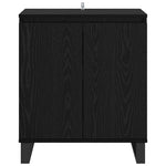 Aparador industrial HKH en madera procesada con 2 puertas - Roble negro
