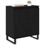 Aparador industrial HKH en madera procesada con 2 puertas - Roble negro
