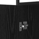 Aparador moderno HKH de madera procesada con 2 puertas - Roble negro