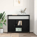 Aparador moderno HKH de madera procesada con 2 puertas - Roble negro