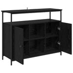 Aparador moderno HKH de madera procesada con 2 puertas - Roble negro