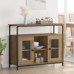 HKH Aparador Moderno de Madera Procesada con 2 Puertas - Roble Artesanal