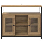 HKH Aparador Moderno de Madera Procesada con 2 Puertas - Roble Artesanal