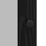 Aparador moderno HKH de madera procesada con 2 puertas - Roble negro