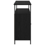 Aparador moderno HKH de madera procesada con 2 puertas - Roble negro