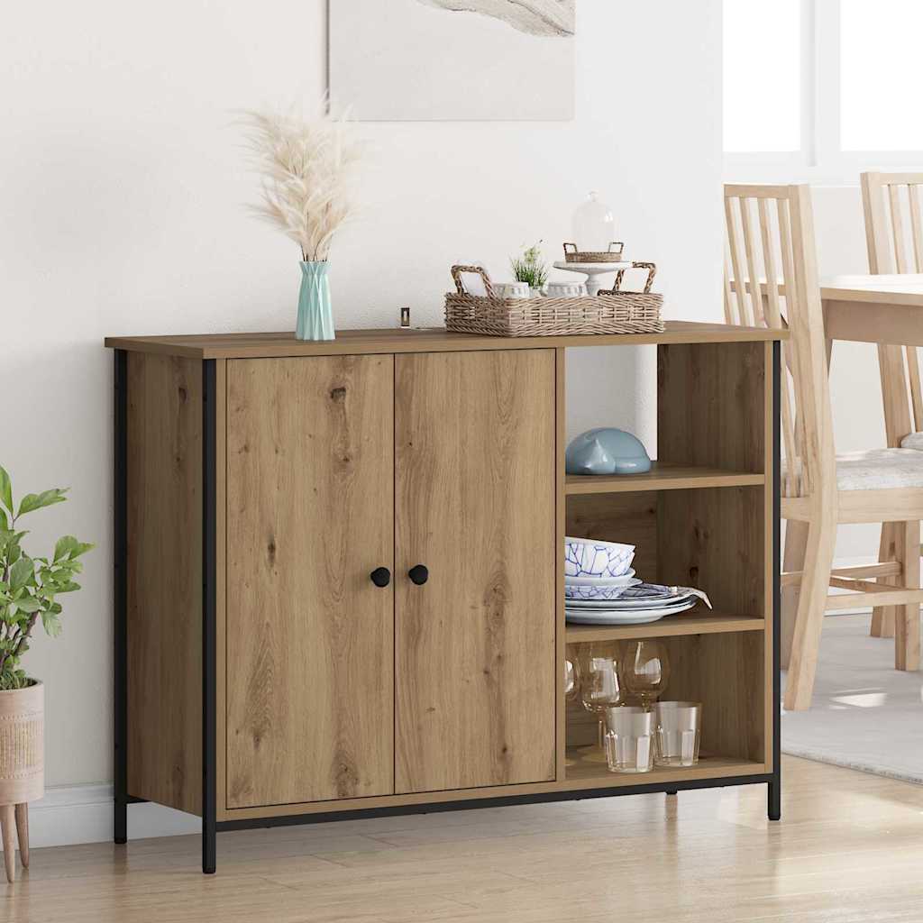 HKH Aparador Moderno de Madera Procesada con 2 Puertas - Roble Artesanal