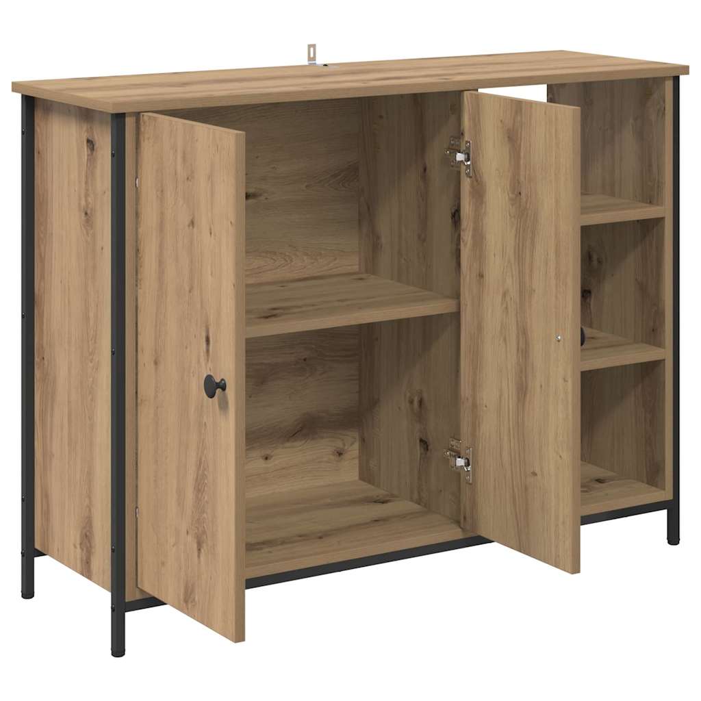 HKH Aparador Moderno de Madera Procesada con 2 Puertas - Roble Artesanal