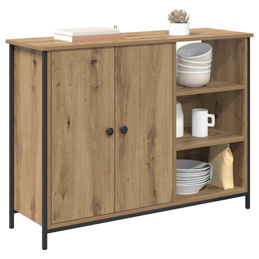 HKH Aparador Moderno de Madera Procesada con 2 Puertas - Roble Artesanal