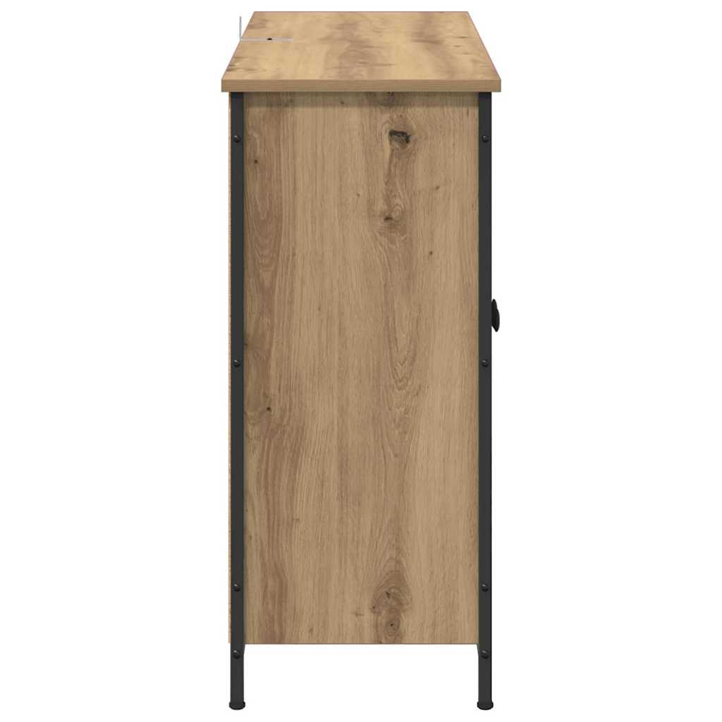 HKH Aparador Moderno de Madera Procesada con 2 Puertas - Roble Artesanal